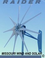1600 Watt Missouri Raider Wind Turbine 11 blade