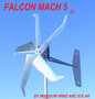 1600 Watt Falcon Mach 5 Wind Turbine